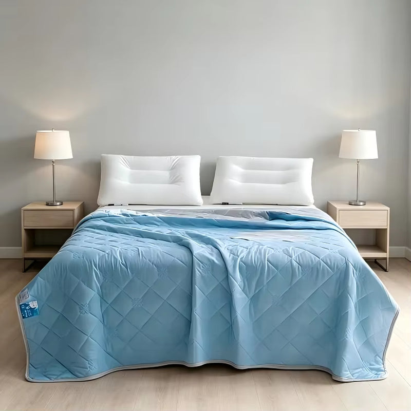 Cooling Blanket for Hot Sleepers Summer Blanket Thin Lightweight Breathable Soft Double Side Enhanced Cooling Blanket