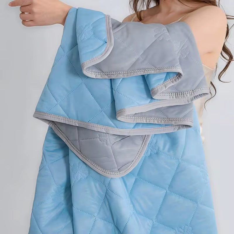 Cooling Blanket for Hot Sleepers Summer Blanket Thin Lightweight Breathable Soft Double Side Enhanced Cooling Blanket