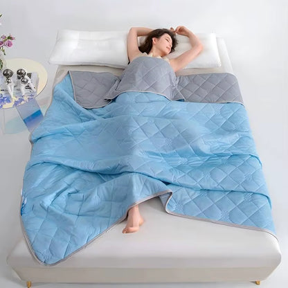 Cooling Blanket for Hot Sleepers Summer Blanket Thin Lightweight Breathable Soft Double Side Enhanced Cooling Blanket