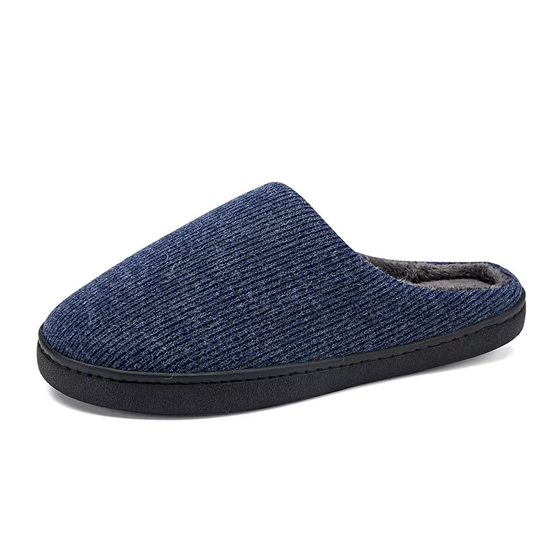 New Design Autumn Winter Men'S & Women'S Hotel Style Eco-Friendly Cotton Slippers Indoor Casual Slip-On Pure Color Shoes