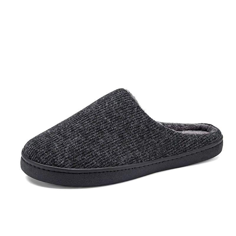 New Design Autumn Winter Men'S & Women'S Hotel Style Eco-Friendly Cotton Slippers Indoor Casual Slip-On Pure Color Shoes