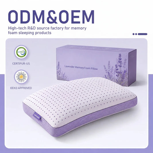 Custom Cooling Memory Foam Pillow Gel Infused Cervical Support Pillow OEM ODM Bedding Pillow for Hot Sleepers