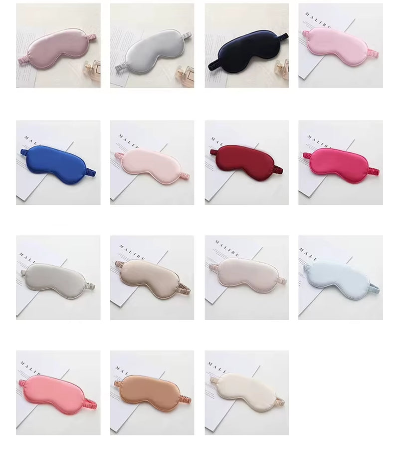 Satin Silk Sleep Eye Mask Eye Health Supplies Custom Color & Logo Party Favors Shading Light Eye Mask for Eye Care
