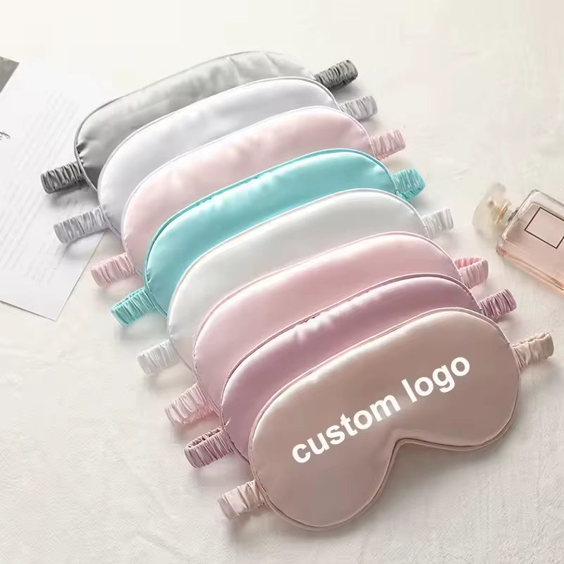 Satin Silk Sleep Eye Mask Eye Health Supplies Custom Color & Logo Party Favors Shading Light Eye Mask for Eye Care