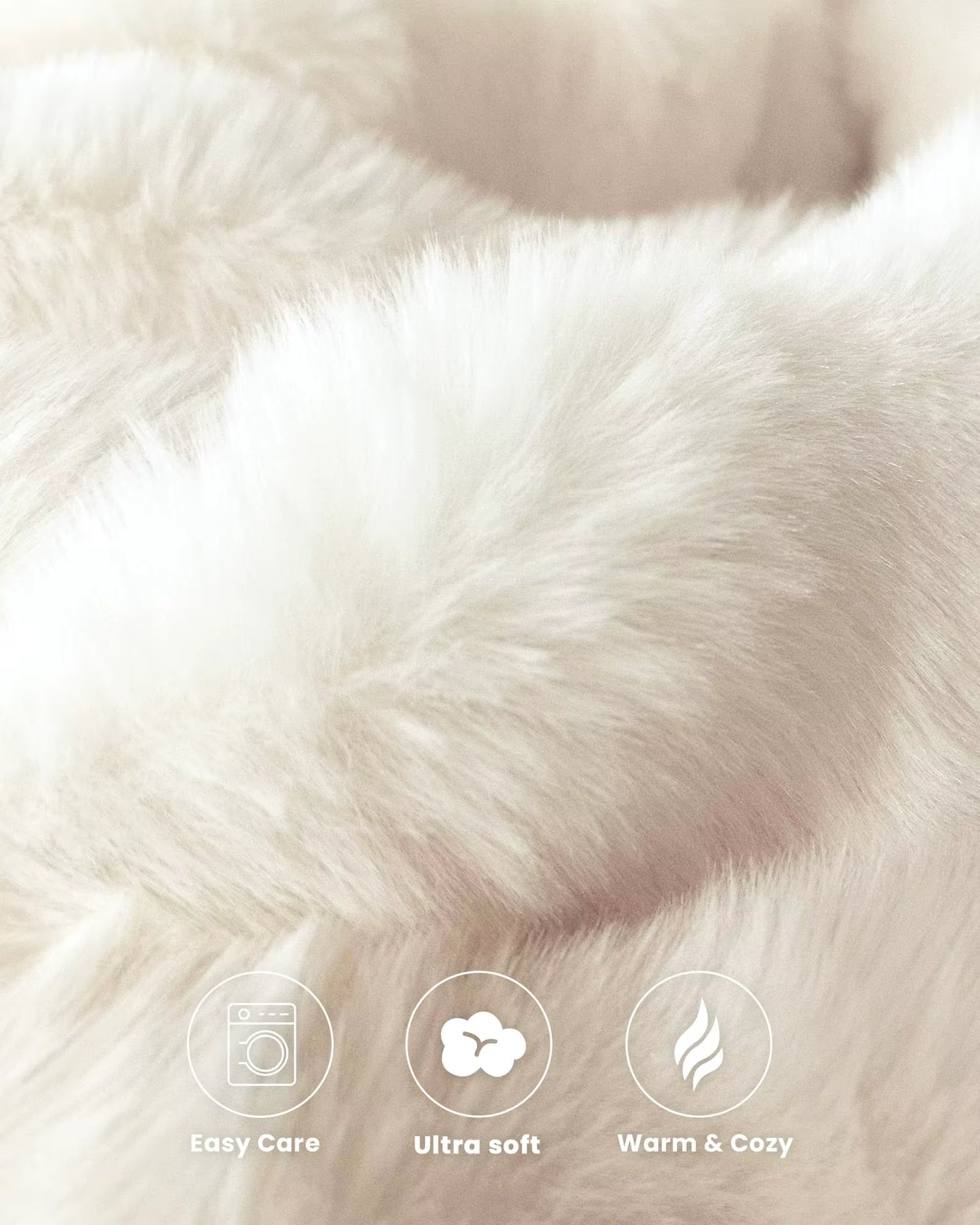 Luxury 100% Polyester Faux Rabbit Fur Blanket Cozy Warm Thicken Flannel Fleece Mink Knitted Cover for Winter King Character